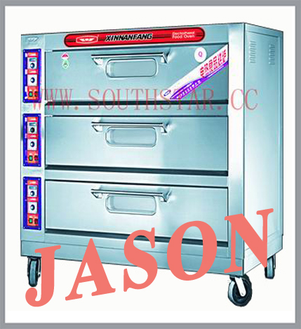 Lò nướng 03 tầng 9 khay dùng gas